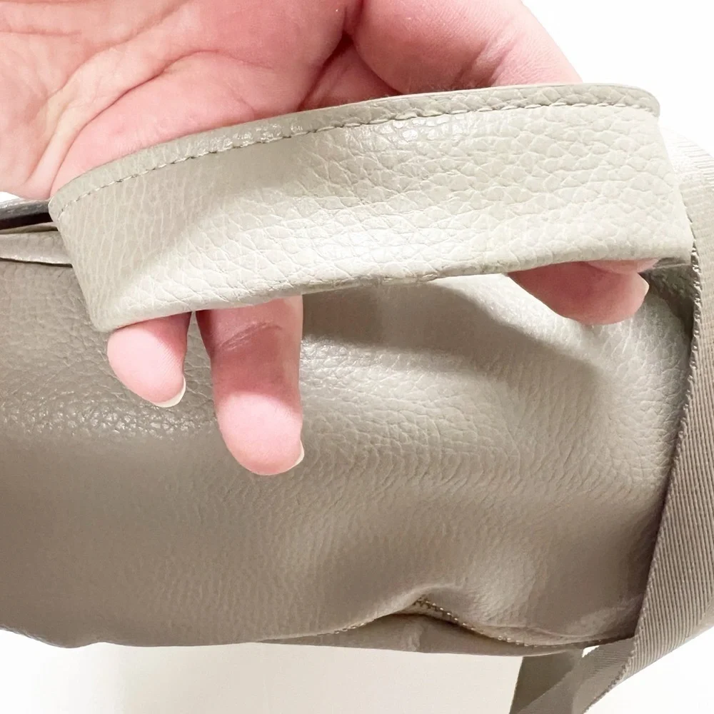 Fawn Design Gray Vegan Leather The Original 12 Pocket Diaper Bag Backpack